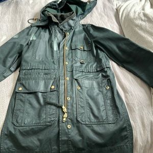 J. Crew coated raincoat